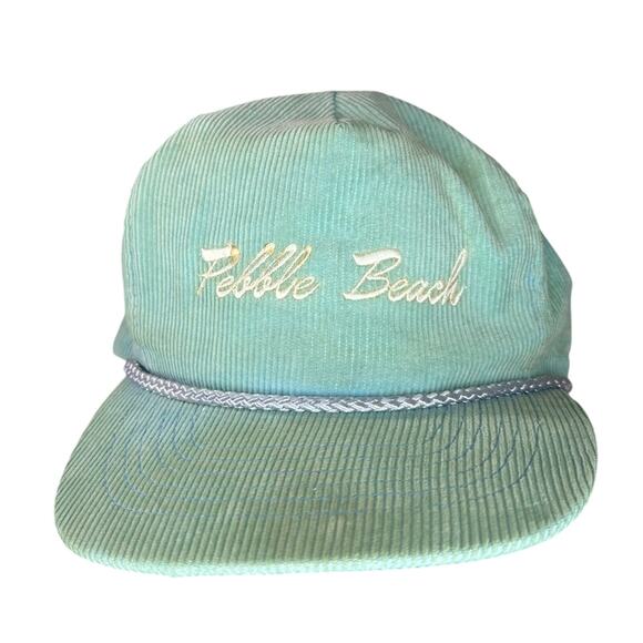 Light blue- Pebble Beach - rope cap- vintage - some staining corduroy -1970s - Picture 10 of 10